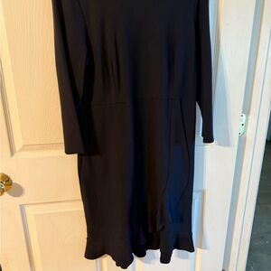 J.Jill Elegant Navy Long Sleeve Dress